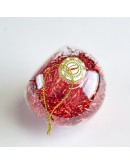 Ёлочный шар: Шар Ёлочный прозрачный с красным наполнителем